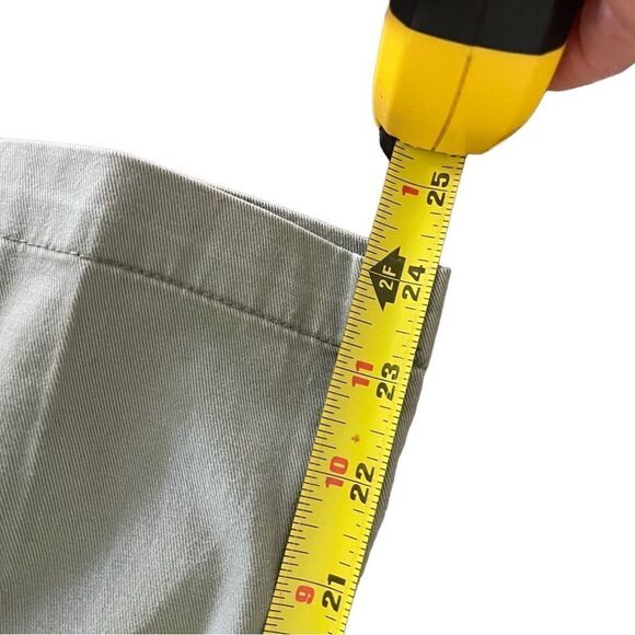 Eddie Bauer 100% cotton agave green khaki  denim style pants size S - Picture 6 of 10